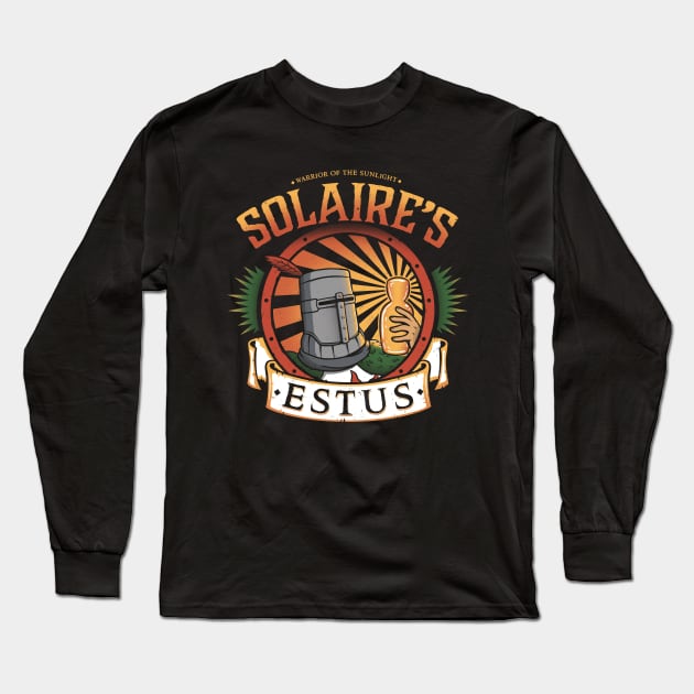 Solaire's Estus Long Sleeve T-Shirt by Eilex Design